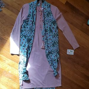 LULAROE DEBBIE DRESS AND JOY OUTFIT